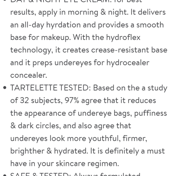 tarte Sea Wink of H2O Vegan Collagen Eye Cream full size - Picture 3 of 5